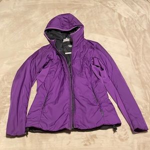 Gently used women’s Arcteryx puffy hoody. May be Atom AR.
